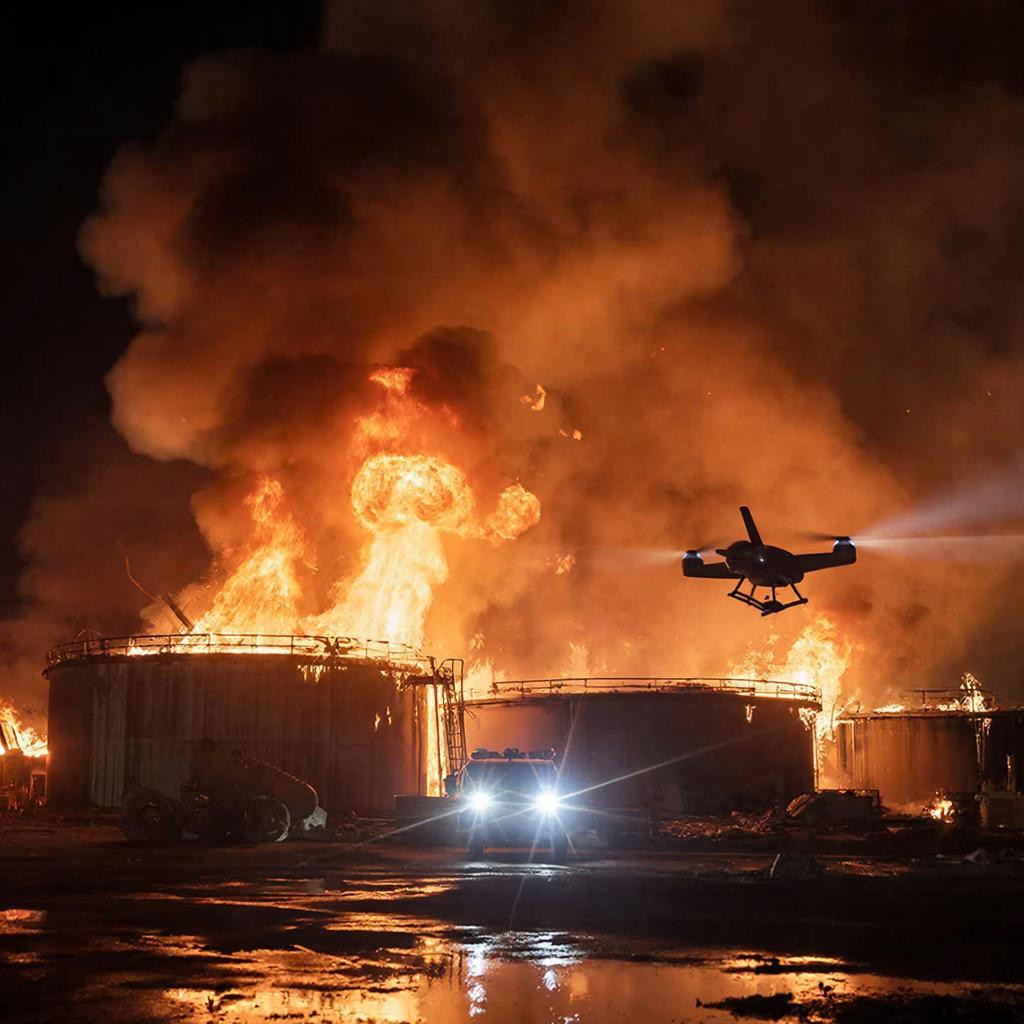 Ukrayna Rusiyanın Labinsk şəhərində neft anbarını vurdu