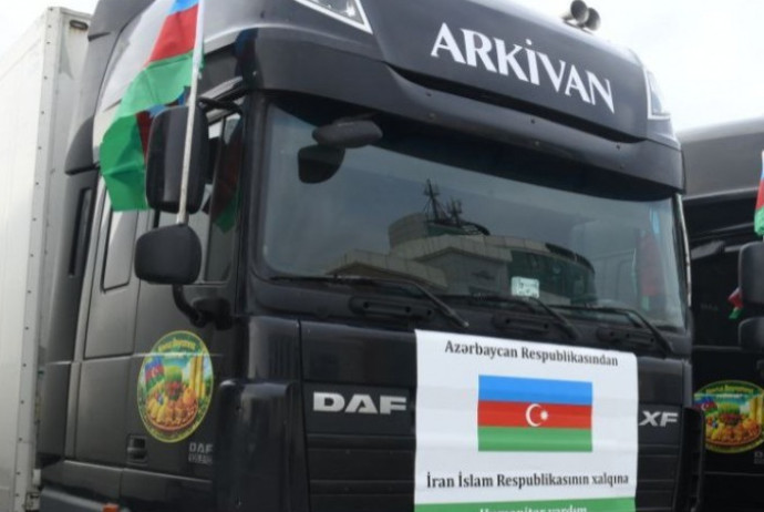 Azərbaycandan İrana növbəti humanitar yardım yola salınıb -