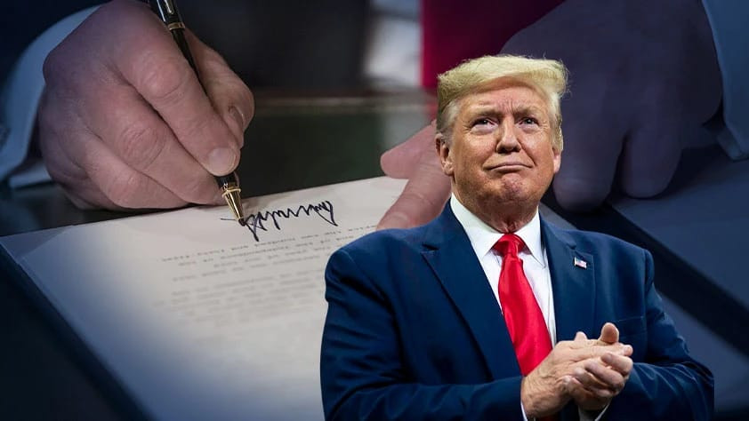 Trampın imzası 100 dollarlıq əskinasda görünəcək