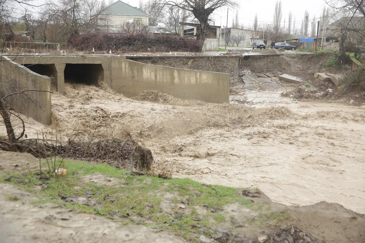 Xaçmazda aramsız yağan leysan nəticəsində 537 evi su basıb