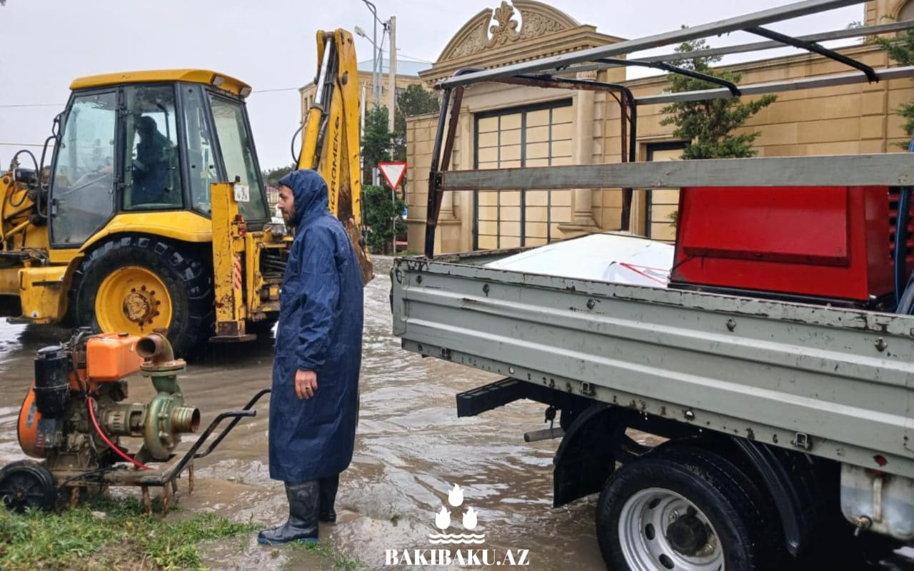 Bakıda yağış səbəbindən təxliyə edilənlər hotellərə yerləşdirildi