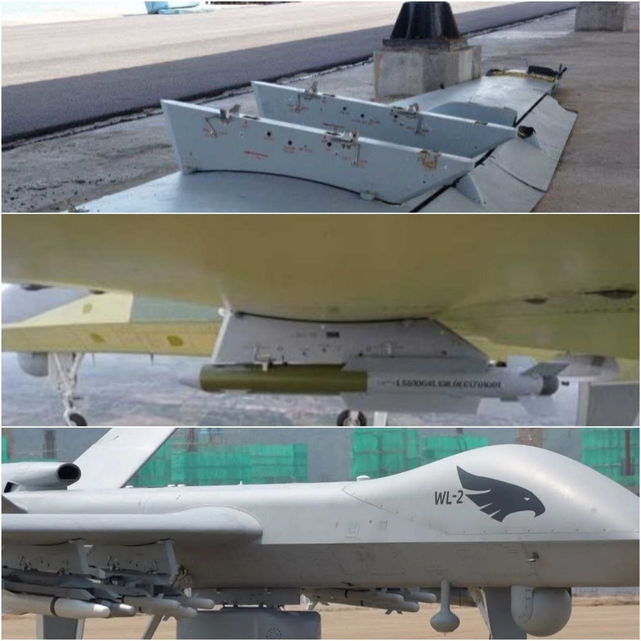 Wing Loong-2 pilotsuz təyyarəsinin qalıqları aşkar edilib