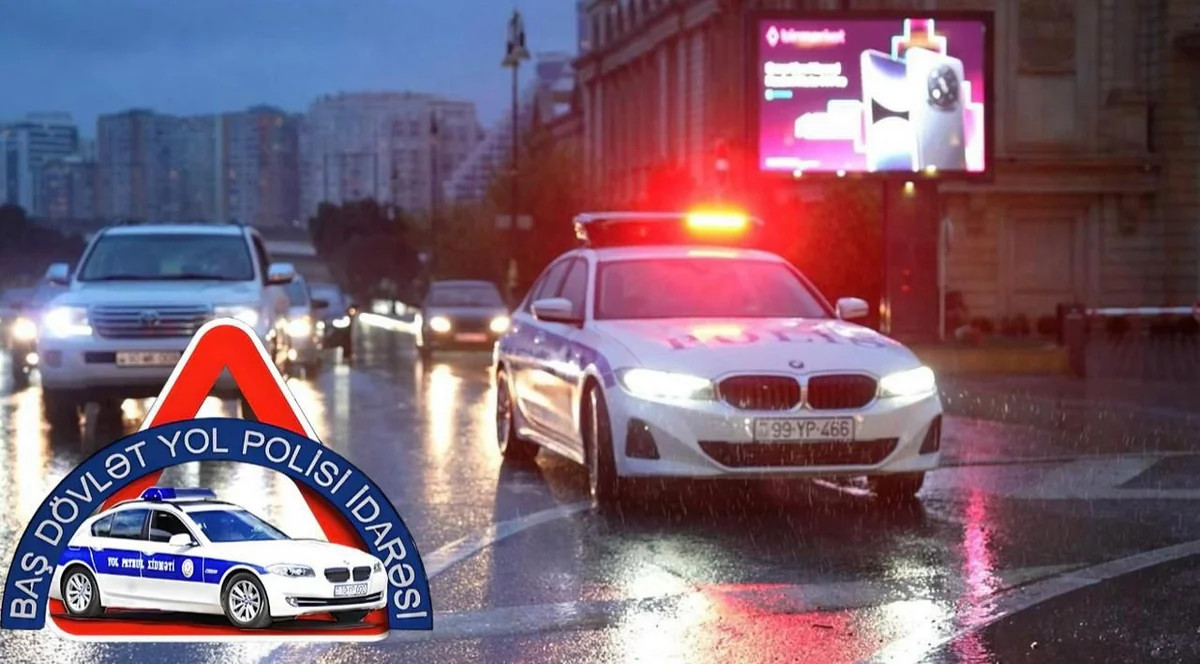 BDYPİ yağıntılı hava şəraiti ilə bağlı hərəkət iştirakçılarına xəbərdarlıq edib