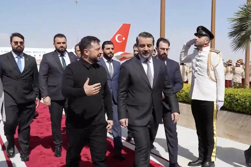 Volodimir Zelenski Suriyada səfərdədir