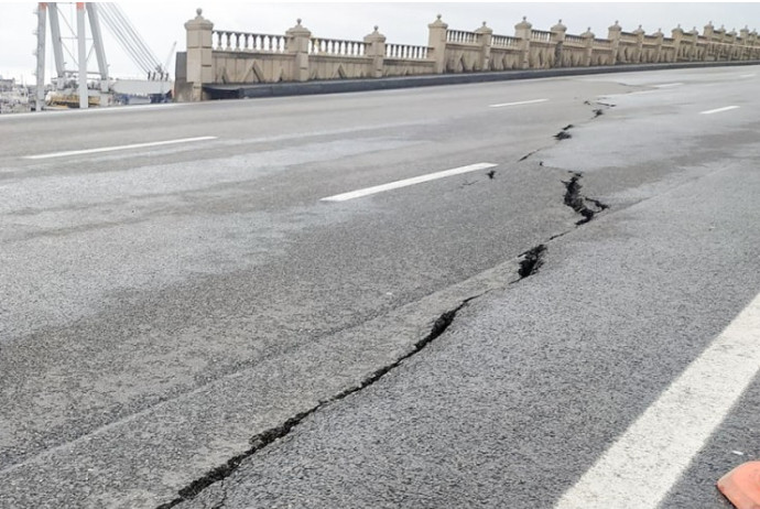 Bibiheybət yolunda torpaq sürüşməsinin olduğu ərazi nəzarətdə saxlanılır