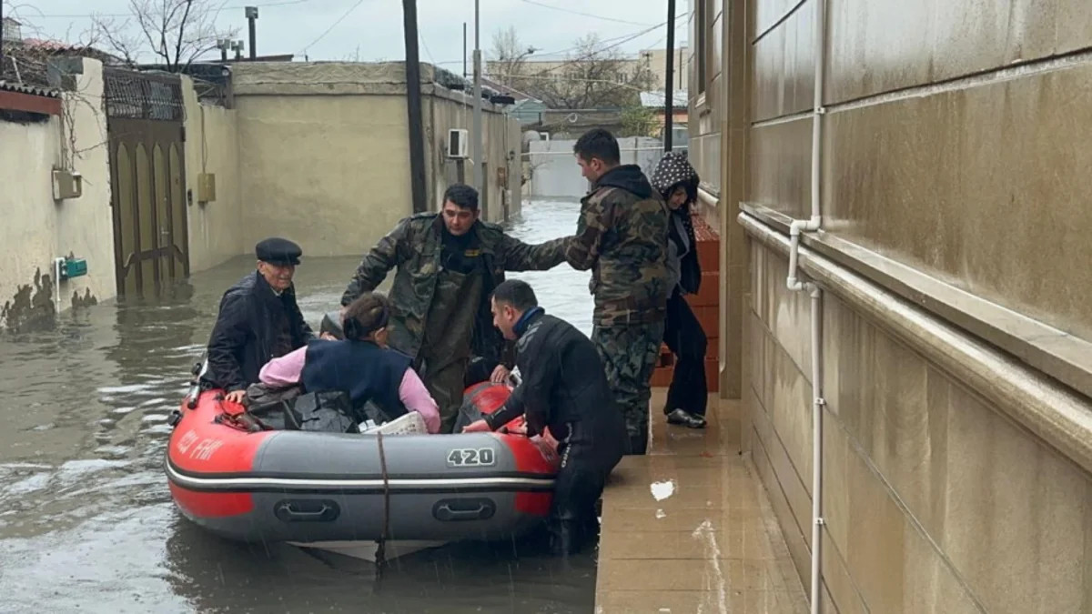 Su basmış ərazilərdən 166 nəfər təxliyə olunub