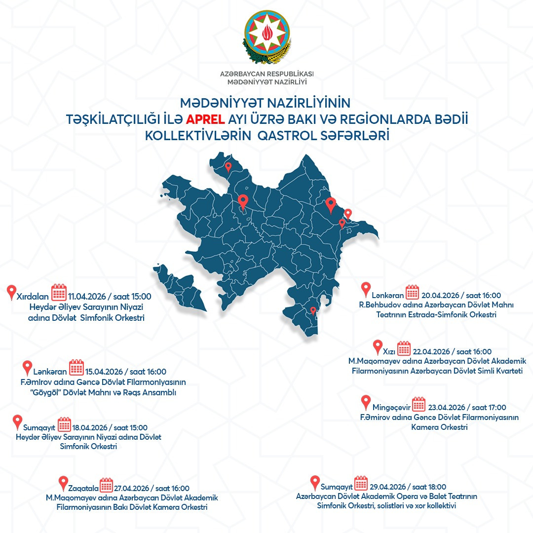 Azərbaycan üzrə mədəni gastrol proqramı start götürür