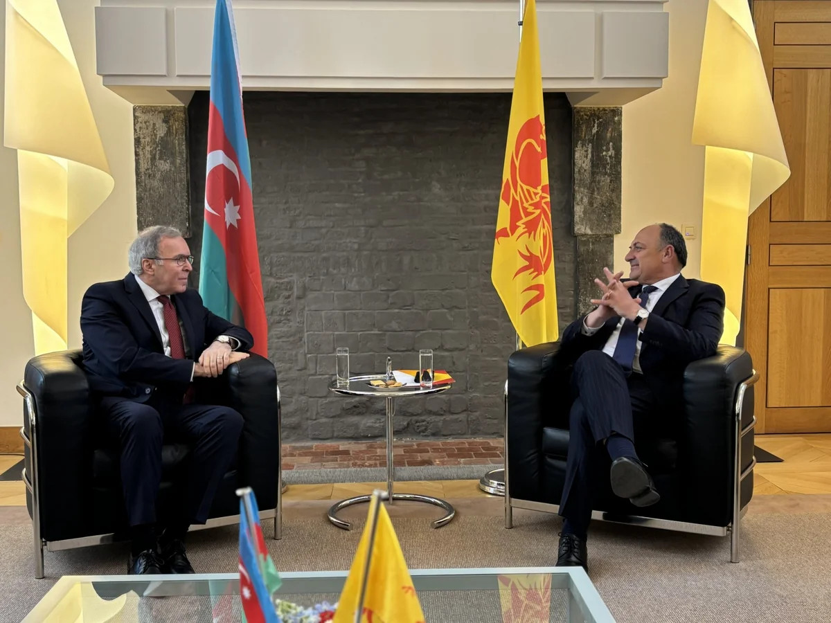 Vaqif Sadıqov Valloniya Regional Parlamentinin sədri ilə görüşüb