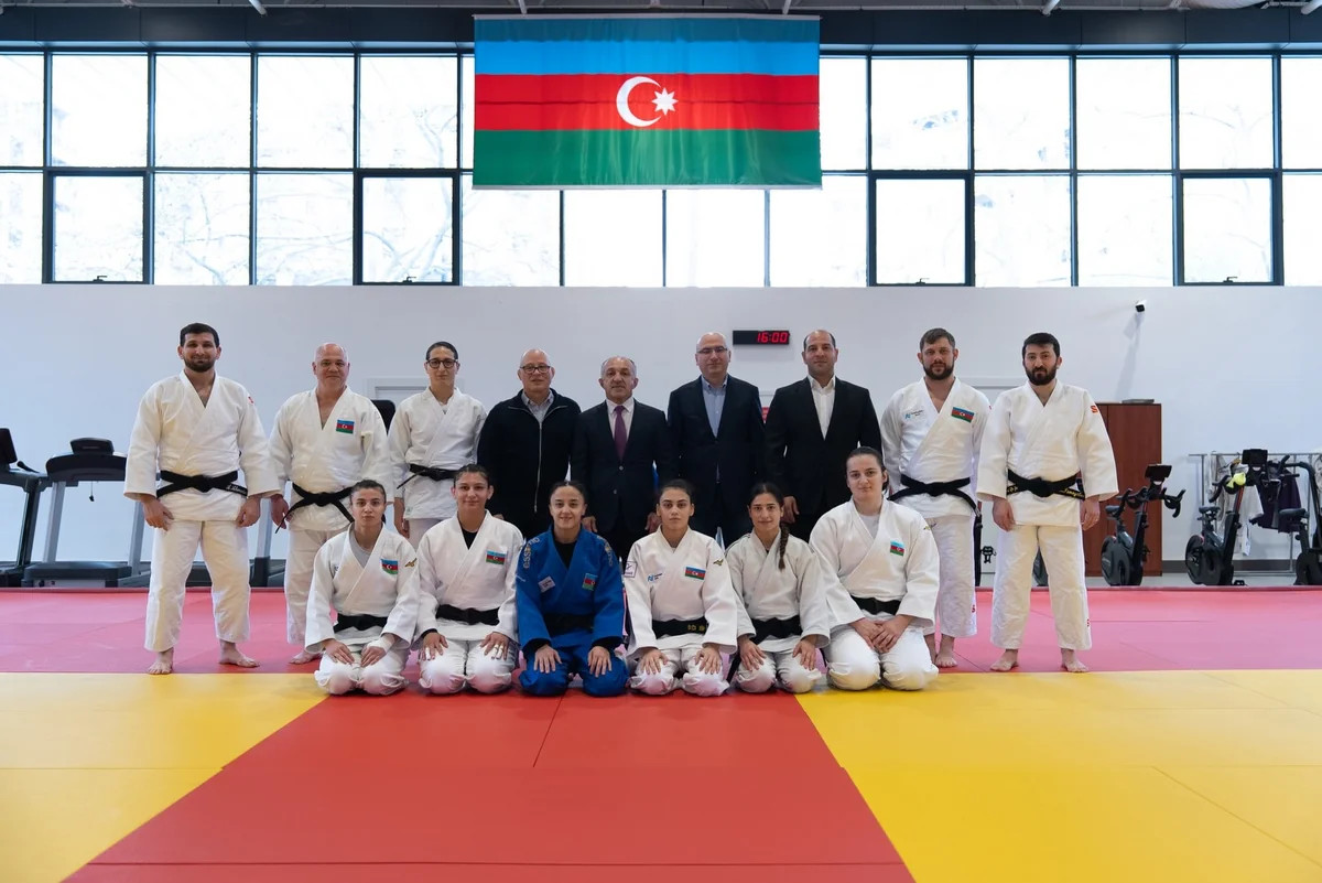 Avropa çempionatına qatılacaq Azərbaycan cüdoçuları ilə görüş keçirilib