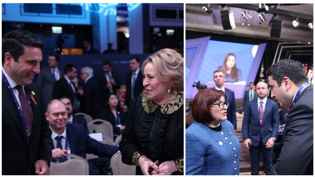 Simonyan Sahibə Qafarova ilə görüşüb -