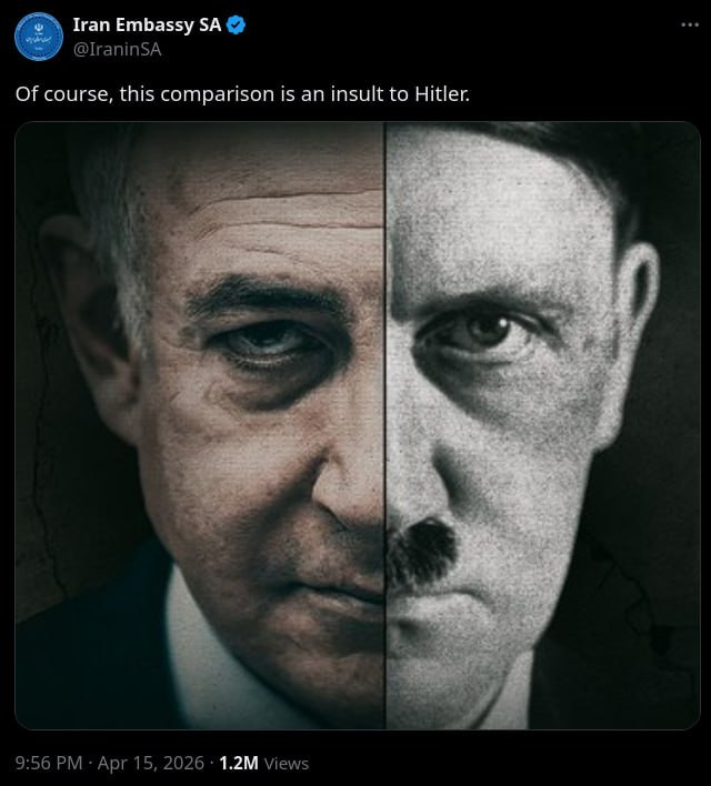 İran səfirliyindən sərt reaksiya: Hitlerlə müqayisə təhqirdir