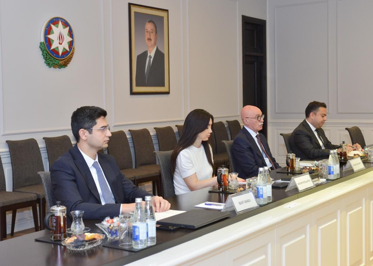 Nazir müavini Sankt-Peterburq Dövlət Universitetinin prorektoru ilə görüşüb