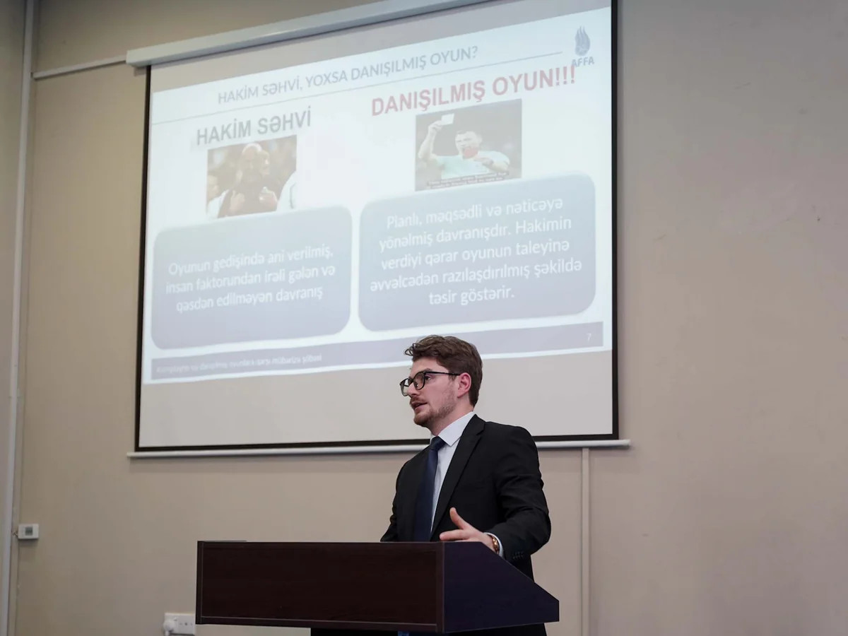 AFFA-da hakimlər üçün danışılmış oyunlara qarşı sessiya təşkil olunub
