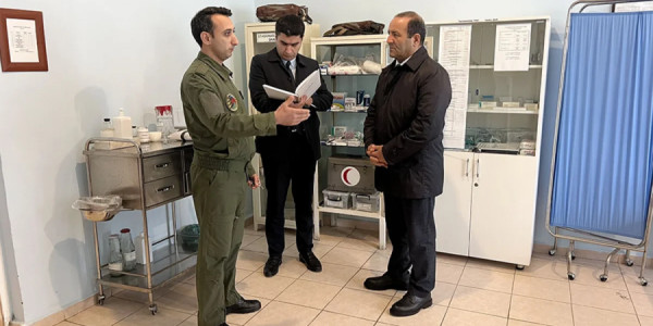 Ombudsman Aparatının nümayəndələri HHQ-nin hərbi hissəsində olublar