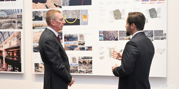 Latviya Prezidenti "Bakı Ağ Şəhər"də olub