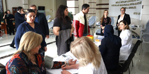 Yasamal rayonunda “Talassemiyasız həyat naminə” devizi ilə qanvermə aksiyası keçirilib