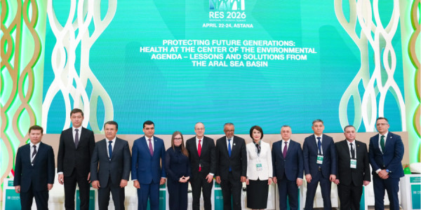 Səhiyyə naziri Astanada Regional Ekoloji Sammit çərçivəsində keçirilən sessiyada çıxış edib