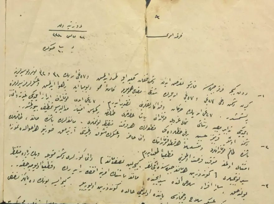 Atatürkün 111 il əvvəl yazdığı əmr üzə çıxdı