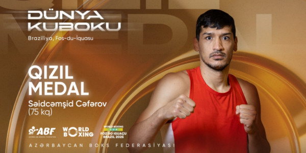 Bokusçumuz Dünya Kubokunda qızıl medal qazandı