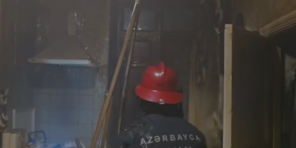 Nəsimi rayonunda  yanğın baş verib, bir nəfər ölüb