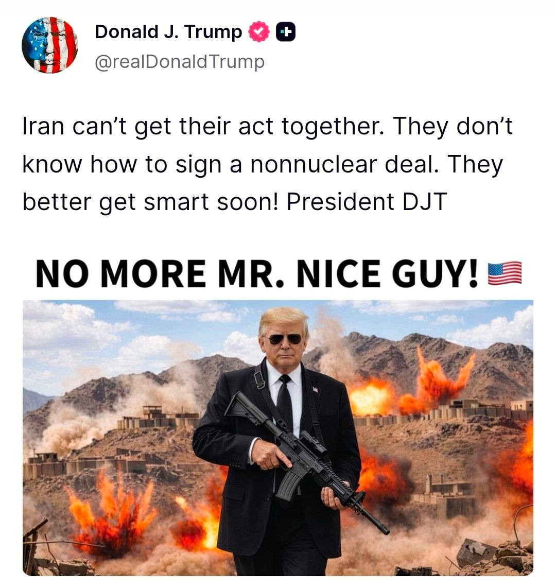 Trampdan İranla bağlı sərt mesaj: Ən qısa zamanda ağıllı davransınlar