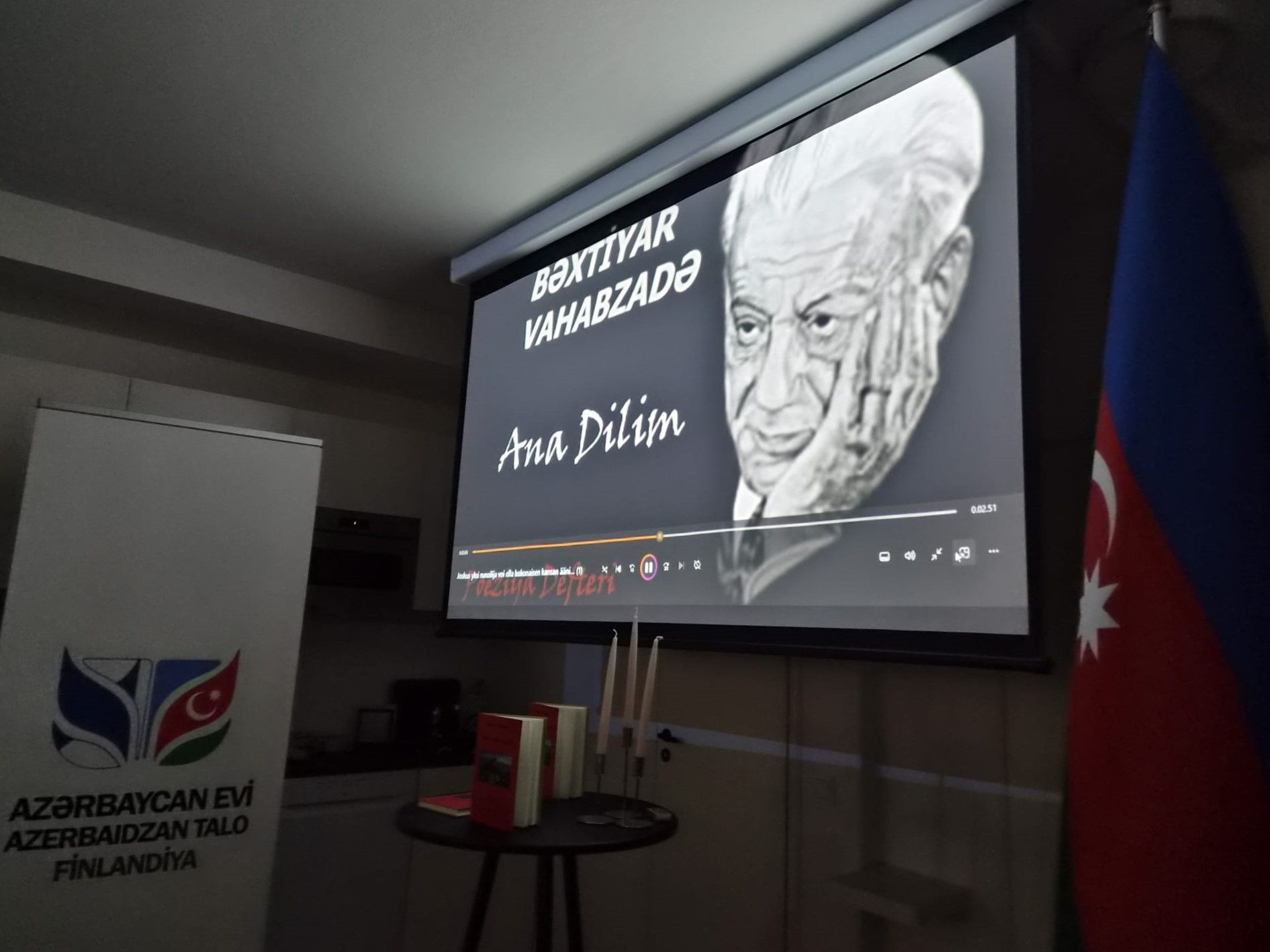 Helsinkidə Xalq şairi Bəxtiyar Vahabzadənin yaradıcılığından danışılıb