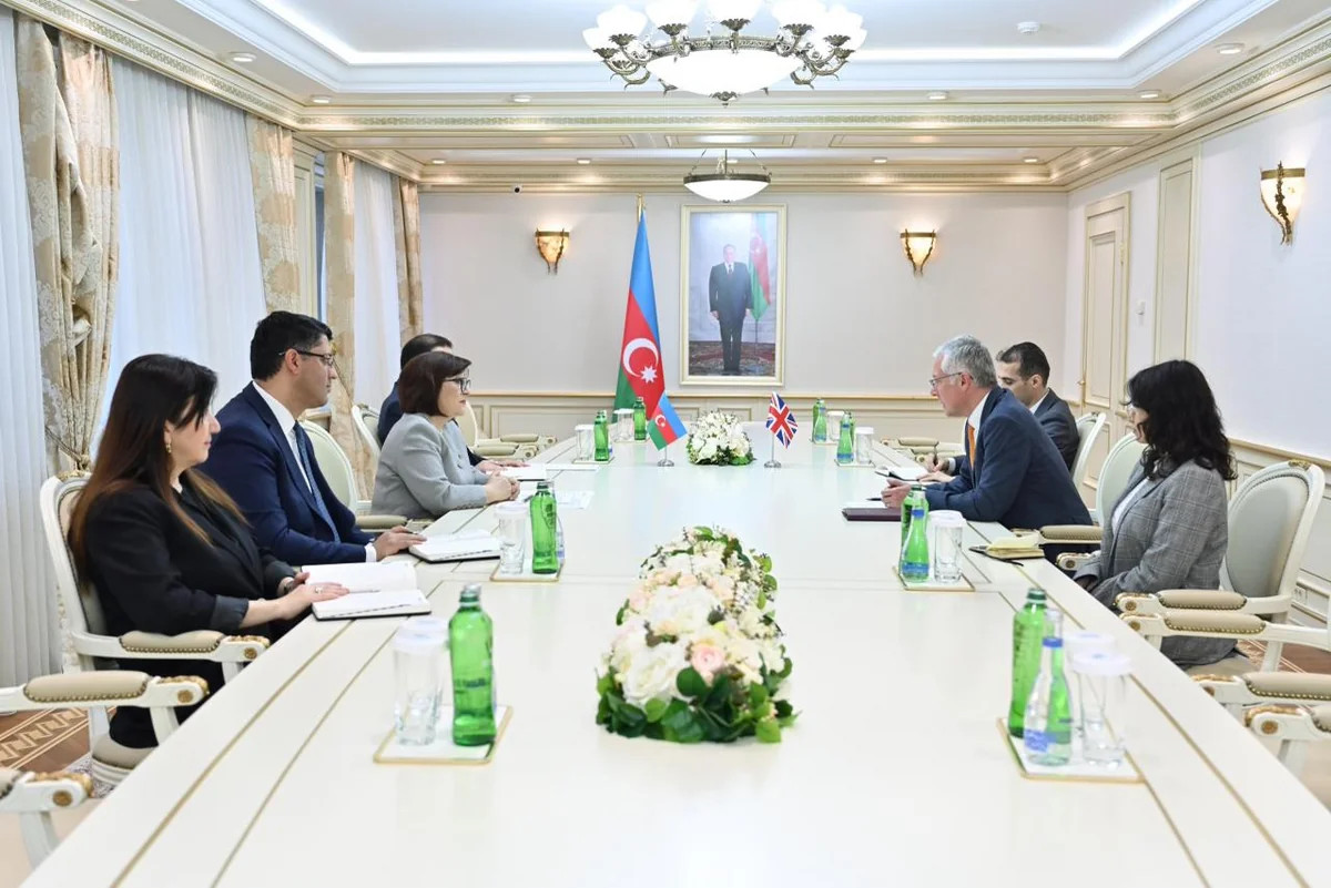 Sahibə Qafarova Britaniya səfiri ilə parlamentlərarası və iqtisadi əlaqələri müzakirə edib