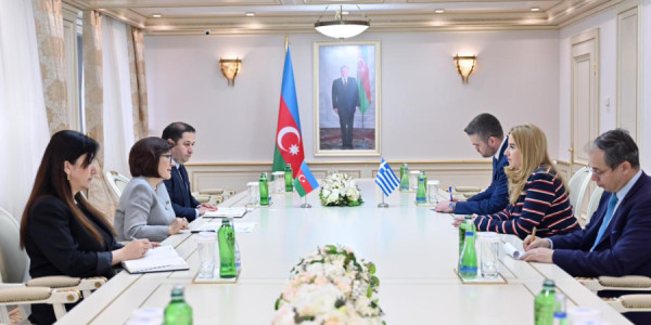 Sahibə Qafarova Yunanıstan səfiri ilə əməkdaşlıq məsələlərini müzakirə etdi