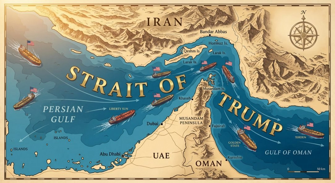 Tramp adının indi də Hörmüz boğazına verilməsini istəyir