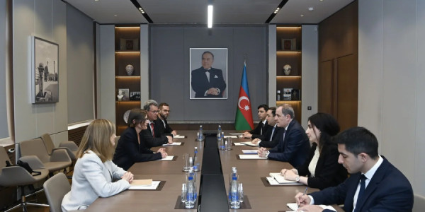 Ceyhun Bayramov Beynəlxalq Qırmızı Xaç Komitəsinin prezidenti ilə əməkdaşlığı müzakirə edib