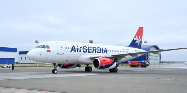 Belqrad–Bakı istiqamətində ilk "Air Serbia" reysi Bakıya eniş edib