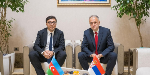 Fərid Qayıbov Serbiyanın idman naziri ilə görüşüb
