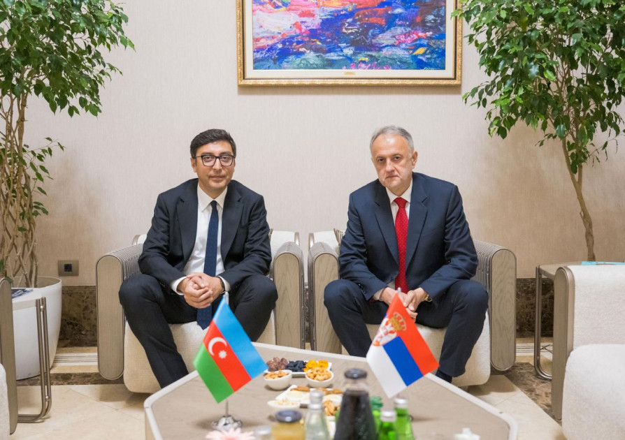 Fərid Qayıbov Serbiyanın idman naziri ilə görüşüb