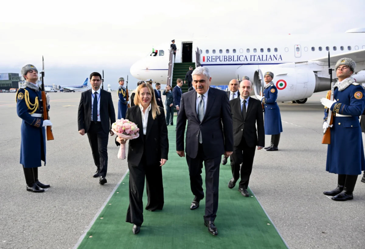 İtaliyanın Baş naziri Corcia Meloni Azərbaycana rəsmi səfərə gəlib