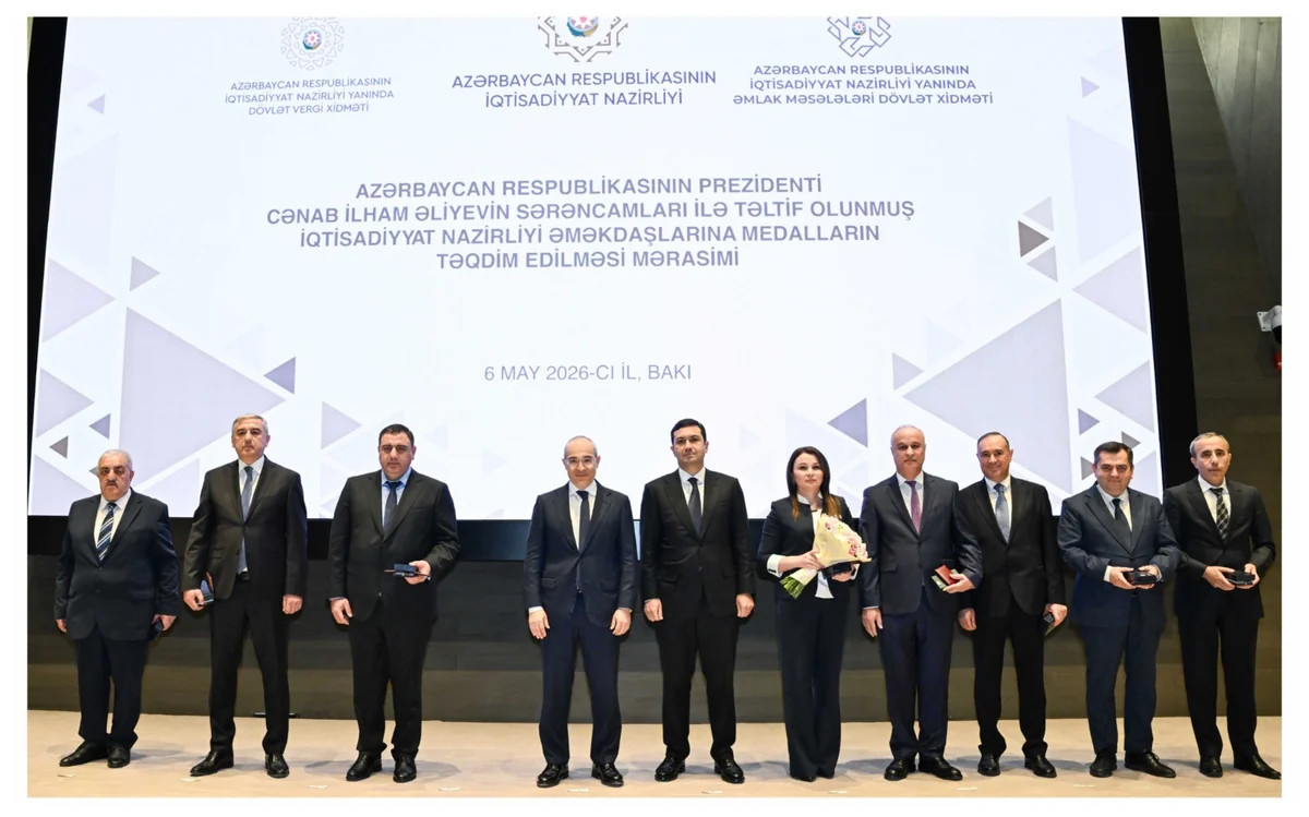 İqtisadiyyat Nazirliyinin əməkdaşlarına medallar təqdim edilib