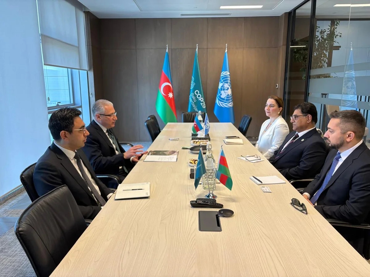 Muxtar Babayev BMT rəsmisilə su ehtiyatlarının dayanıqlı idarə edilməsini müzakirə edib