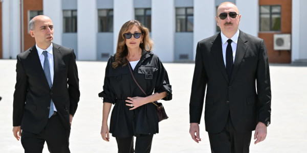 İlham Əliyev Cəbrayıl rayonunun Şükürbəyli kəndinin açılışında iştirak edib