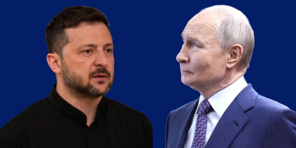 Zelenski Putinlə Moskvadan başqa hər yerdə görüşməyə hazırdır
