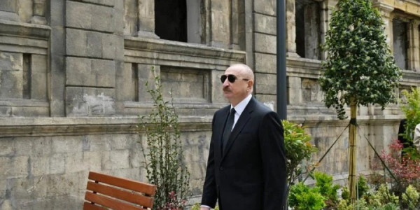 Prezident İlham Əliyev Cəbrayıl Rayon Mərkəzi Xəstəxanasının binasının tikintisi ilə tanış olub