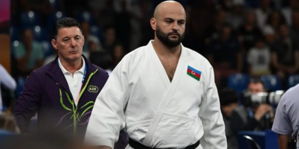 Azərbaycan cüdoçusu Uşanqi Kokauri Qazaxıstanda "Böyük Dəbilqə" turnirində gümüş medal qazanıb