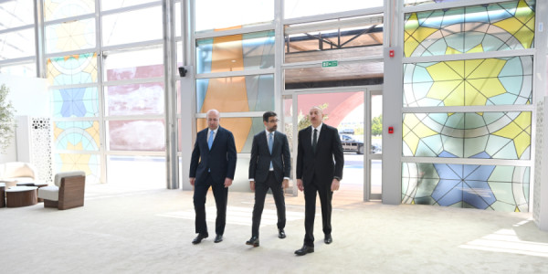 Prezident İlham Əliyev Bakı Olimpiya Stadionunun ərazisində WUF13 ilə bağlı görülən işlərlə tanış olub