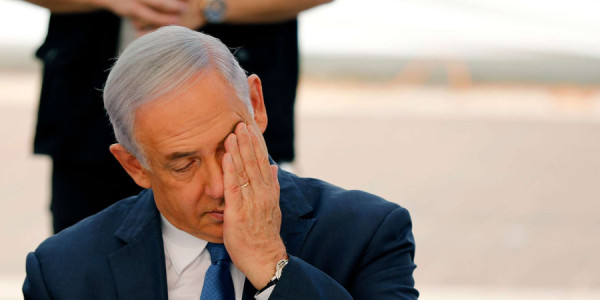 Netanyahu yorrğun və məğlub görünən lider kimi təsvir edilib