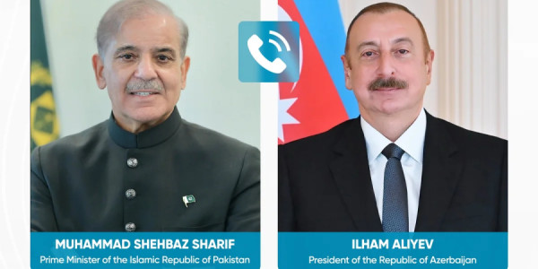 Prezident İlham Əliyev və Şahbaz Şərif arasında telefon danışığı olub