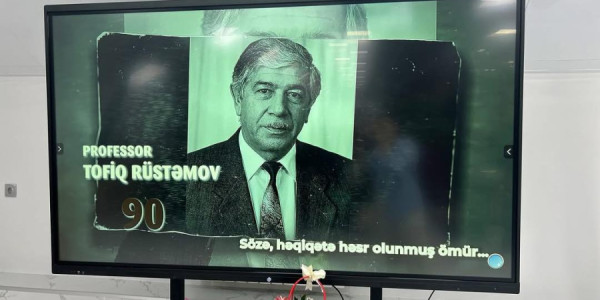 Professor Tofiq Rüstəmovun xatirəsi yad olunub