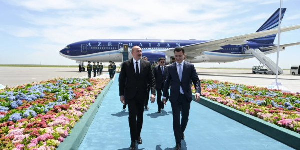 Prezident İlham Əliyev Qazaxıstanda işgüzar səfərdədir