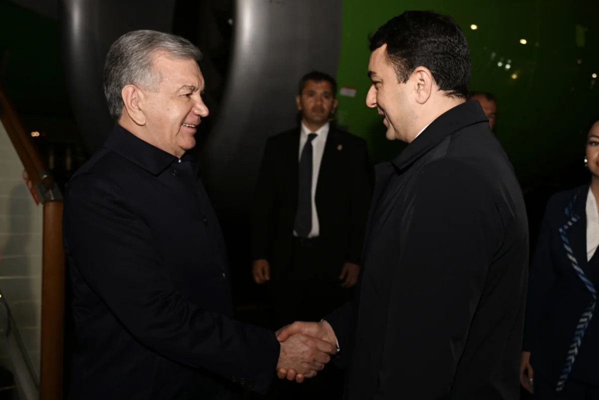 Özbəkistan Prezidenti Şavkat Mirziyoyev Azərbaycana səfər edib