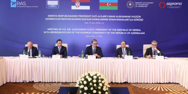 Serbiya Prezidenti ilə Azərbaycanın biznes nümayəndələri arasında görüş keçirilib