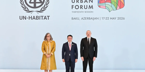 İlham Əliyev Ümumdünya Şəhərsalma Forumunun 13-cü sessiyasının açılış mərasimində iştirak edir