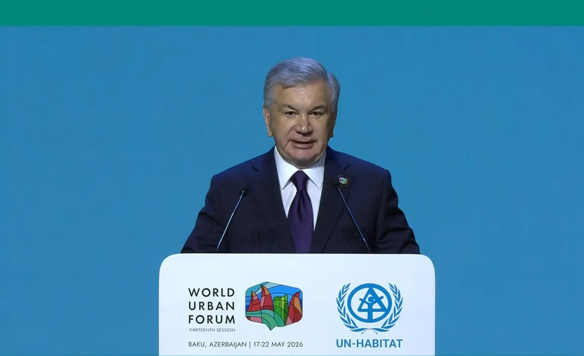 Mirziyoyev WUF13-ün yüksək səviyyədə təşkilinə görə İlham Əliyevə minnətdarlığını bildirib