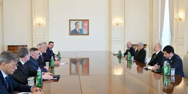 İlham Əliyev Belarus Milli Assambleyası Nümayəndələr Palatasının sədrini qəbul edib
